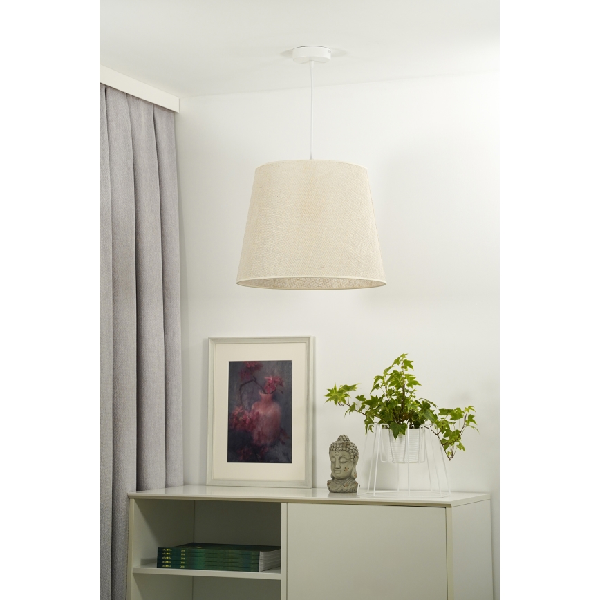 Duolla - Candeeiro suspenso YUTE 1xE27/15W/230V diâmetro 38 cm cinzento