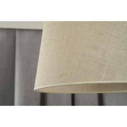 Duolla - Candeeiro suspenso YUTE 1xE27/15W/230V diâmetro 38 cm cinzento