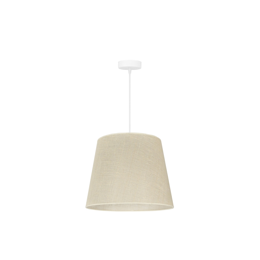 Duolla - Candeeiro suspenso YUTE 1xE27/15W/230V diâmetro 38 cm cinzento