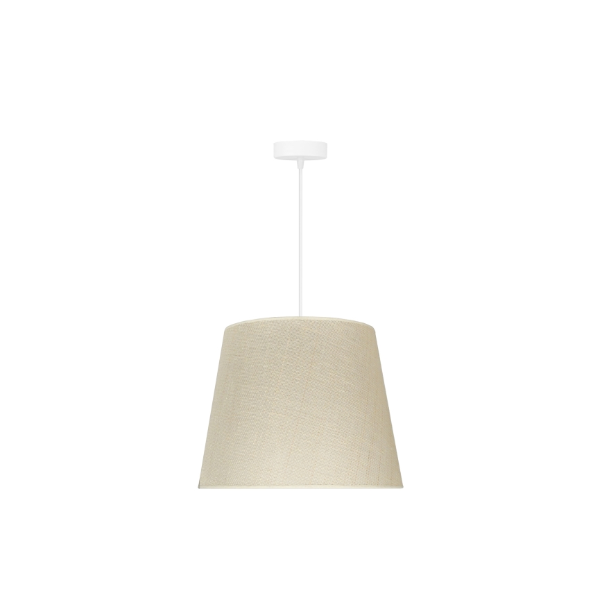 Duolla - Candeeiro suspenso YUTE 1xE27/15W/230V diâmetro 38 cm cinzento