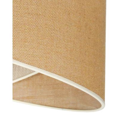 Duolla - Candeeiro suspenso YUTE CELLO 1xE27/15W/230V diâmetro 45 cm castanho/cinzento