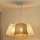 Duolla - Candeeiro suspenso YUTE ROSSA 3xE27/15W/230V cinzento/castanho
