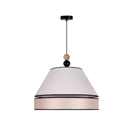 Duolla - Candelabro suspenso AVIGNON 1xE27/15W/230V diâmetro 50 cm bege