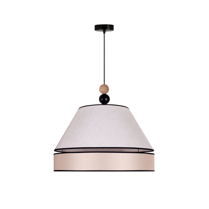 Duolla - Candelabro suspenso AVIGNON 1xE27/15W/230V diâmetro 50 cm bege