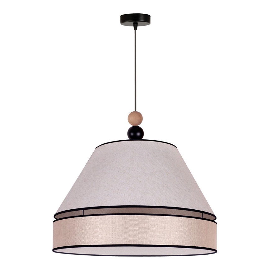 Duolla - Candelabro suspenso AVIGNON 1xE27/15W/230V diâmetro 60 cm bege