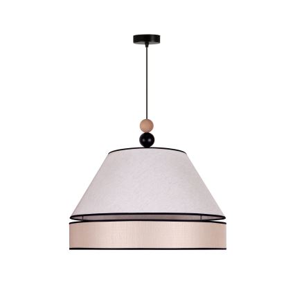 Duolla - Candelabro suspenso AVIGNON 1xE27/15W/230V diâmetro 60 cm bege