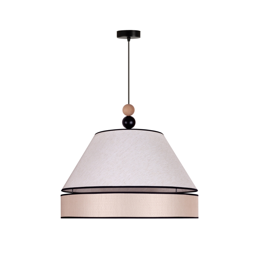 Duolla - Candelabro suspenso AVIGNON 1xE27/15W/230V diâmetro 60 cm bege