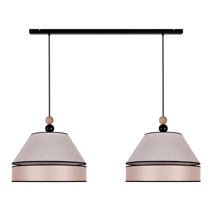 Duolla - Candelabro suspenso AVIGNON 2xE27/15W/230V bege