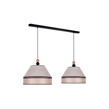 Duolla - Candelabro suspenso AVIGNON 2xE27/15W/230V bege