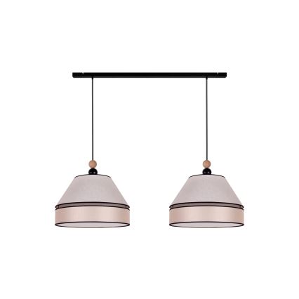 Duolla - Candelabro suspenso AVIGNON 2xE27/15W/230V bege