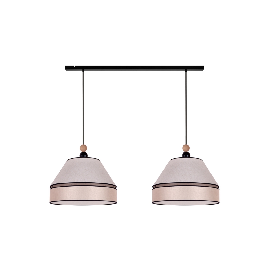 Duolla - Candelabro suspenso AVIGNON 2xE27/15W/230V bege