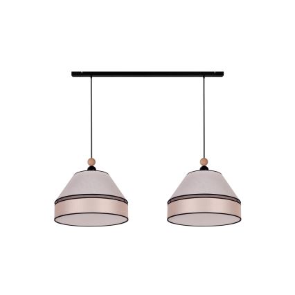 Duolla - Candelabro suspenso AVIGNON 2xE27/15W/230V bege