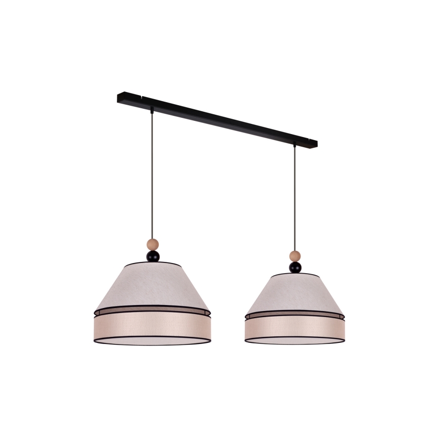 Duolla - Candelabro suspenso AVIGNON 2xE27/15W/230V bege