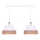Duolla - Candelabro suspenso AVIGNON 2xE27/15W/230V branco/castanho
