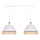 Duolla - Candelabro suspenso AVIGNON 2xE27/15W/230V branco/vime