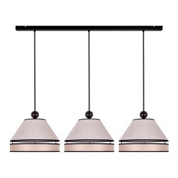 Duolla - Candelabro suspenso AVIGNON 3xE27/15W/230V bege