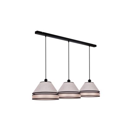 Duolla - Candelabro suspenso AVIGNON 3xE27/15W/230V bege