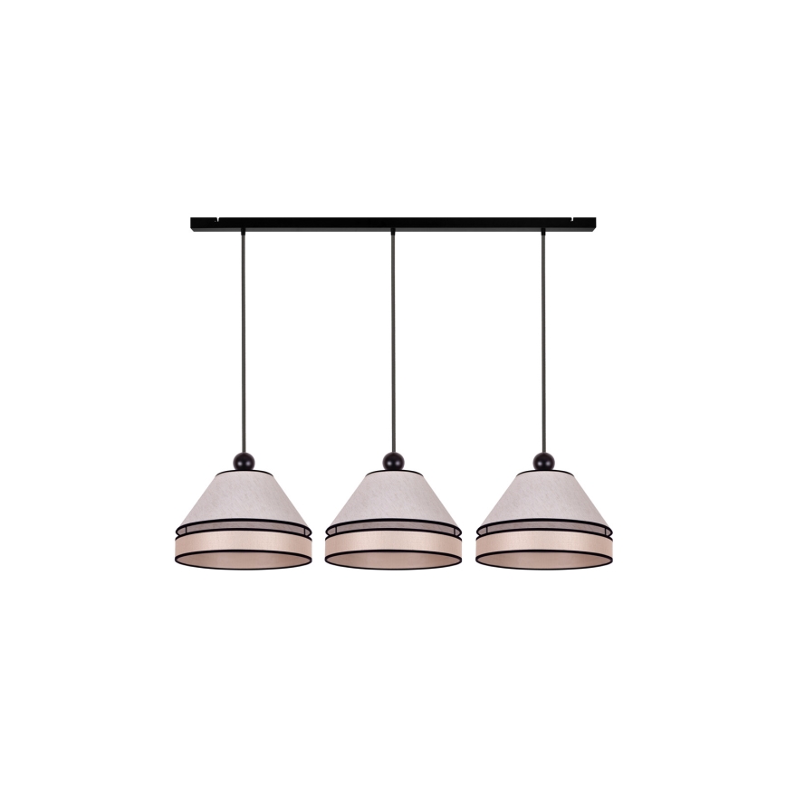 Duolla - Candelabro suspenso AVIGNON 3xE27/15W/230V bege