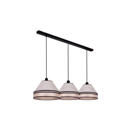 Duolla - Candelabro suspenso AVIGNON 3xE27/15W/230V bege