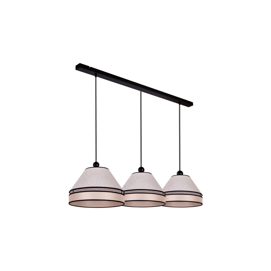Duolla - Candelabro suspenso AVIGNON 3xE27/15W/230V bege