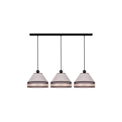 Duolla - Candelabro suspenso AVIGNON 3xE27/15W/230V bege