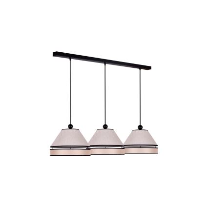 Duolla - Candelabro suspenso AVIGNON 3xE27/15W/230V bege