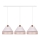 Duolla - Candelabro suspenso AVIGNON 3xE27/15W/230V branco/bege