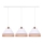 Duolla - Candelabro suspenso AVIGNON 3xE27/15W/230V branco/castanho