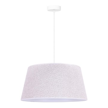 Duolla - Candelabro suspenso BOUCLE 1xE27/15W/230V diâmetro 50 cm branco