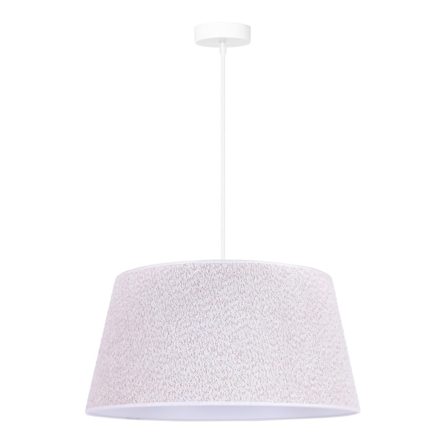 Duolla - Candelabro suspenso BOUCLE 1xE27/15W/230V diâmetro 50 cm branco