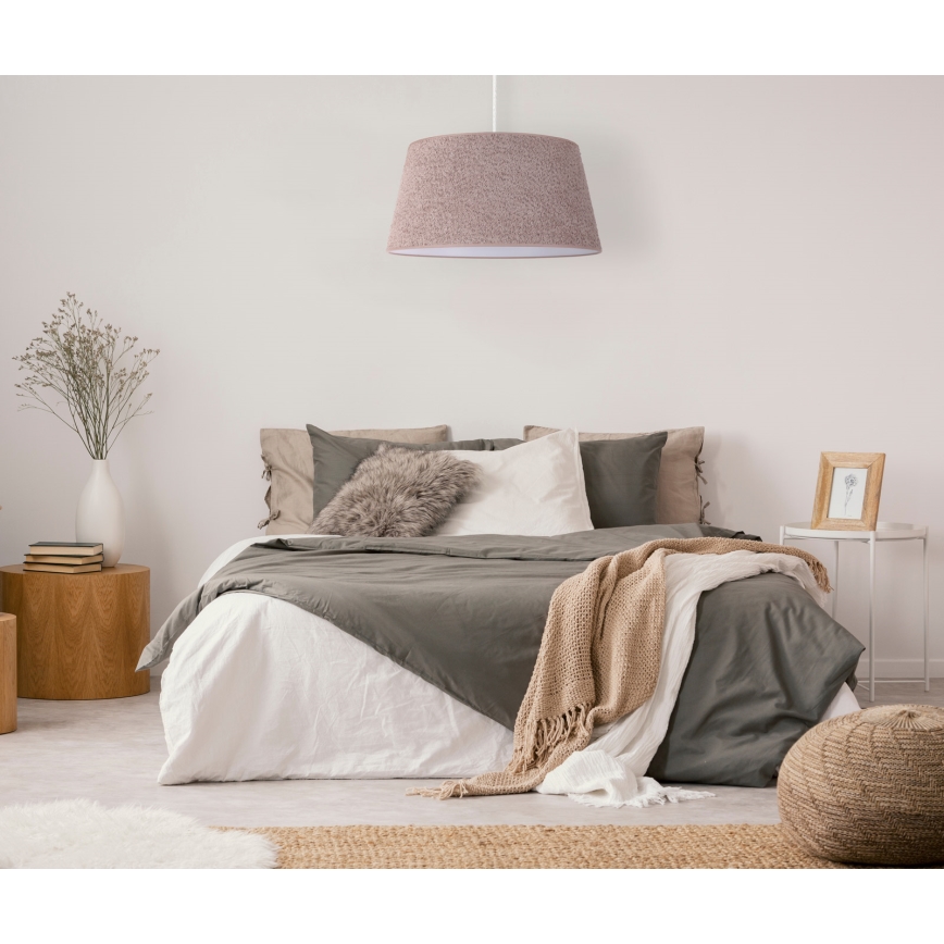 Duolla - Candelabro suspenso BOUCLE 1xE27/15W/230V diâmetro 50 cm castanho