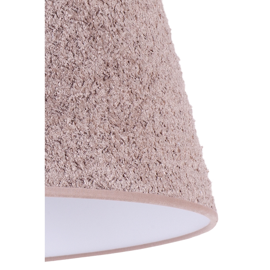 Duolla - Candelabro suspenso BOUCLE 1xE27/15W/230V diâmetro 50 cm castanho
