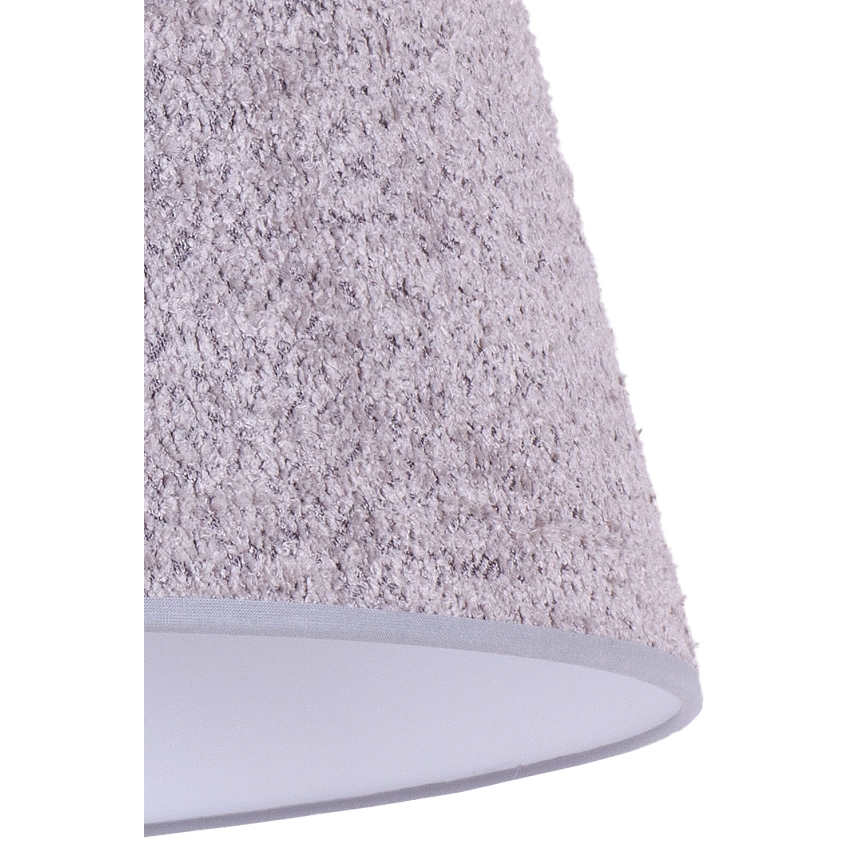 Duolla - Candelabro suspenso BOUCLE 1xE27/15W/230V diâmetro 50 cm cinzento