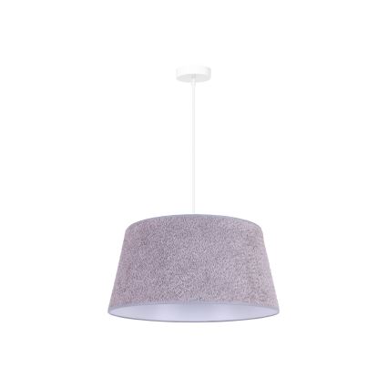 Duolla - Candelabro suspenso BOUCLE 1xE27/15W/230V diâmetro 50 cm cinzento