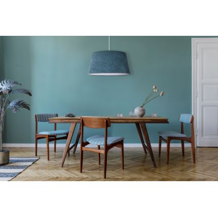 Duolla - Candelabro suspenso BOUCLE 1xE27/15W/230V diâmetro 50 cm turquesa