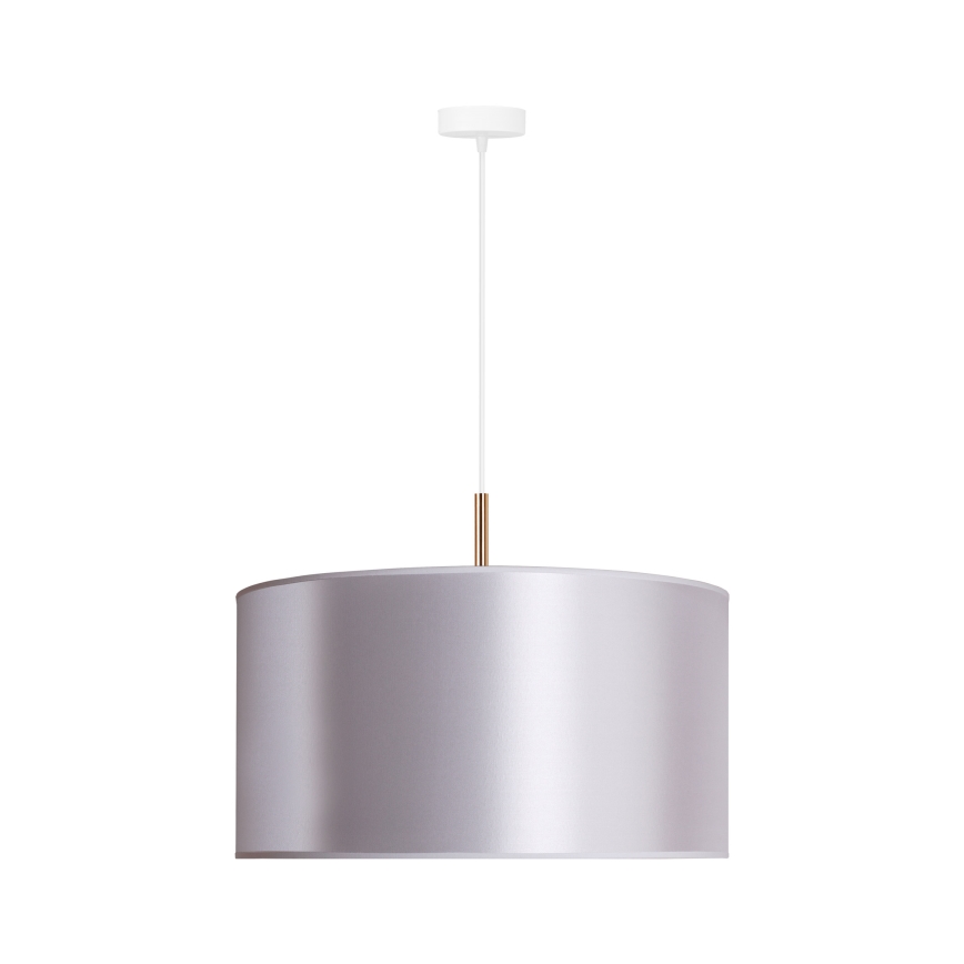 Duolla - Candelabro suspenso CANNES 1xE27/15W/230V diâmetro 45 cm prateado/cobre