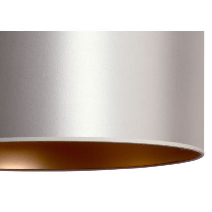 Duolla - Candelabro suspenso CANNES 1xE27/15W/230V diâmetro 45 cm prateado/cobre