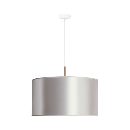 Duolla - Candelabro suspenso CANNES 1xE27/15W/230V diâmetro 45 cm prateado/cobre