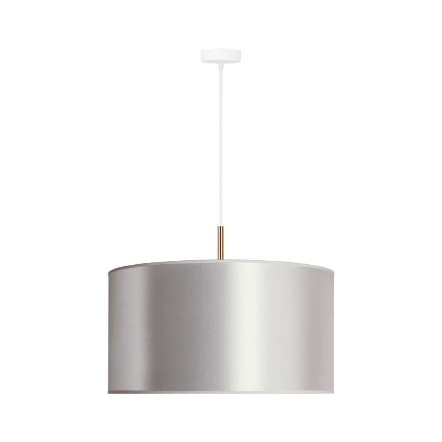 Duolla - Candelabro suspenso CANNES 1xE27/15W/230V diâmetro 45 cm prateado/cobre