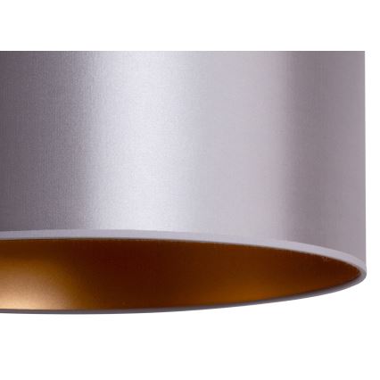 Duolla - Candelabro suspenso CANNES 1xE27/15W/230V diâmetro 45 cm prateado/cobre