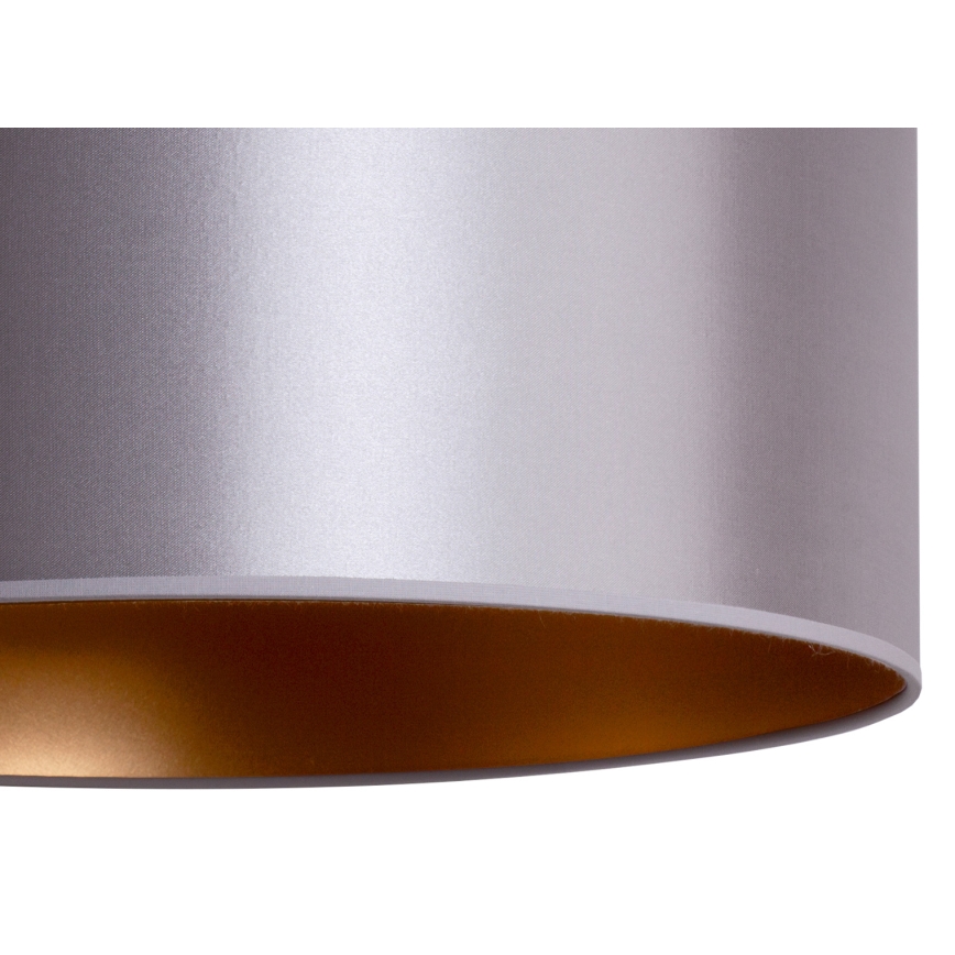 Duolla - Candelabro suspenso CANNES 1xE27/15W/230V diâmetro 45 cm prateado/cobre