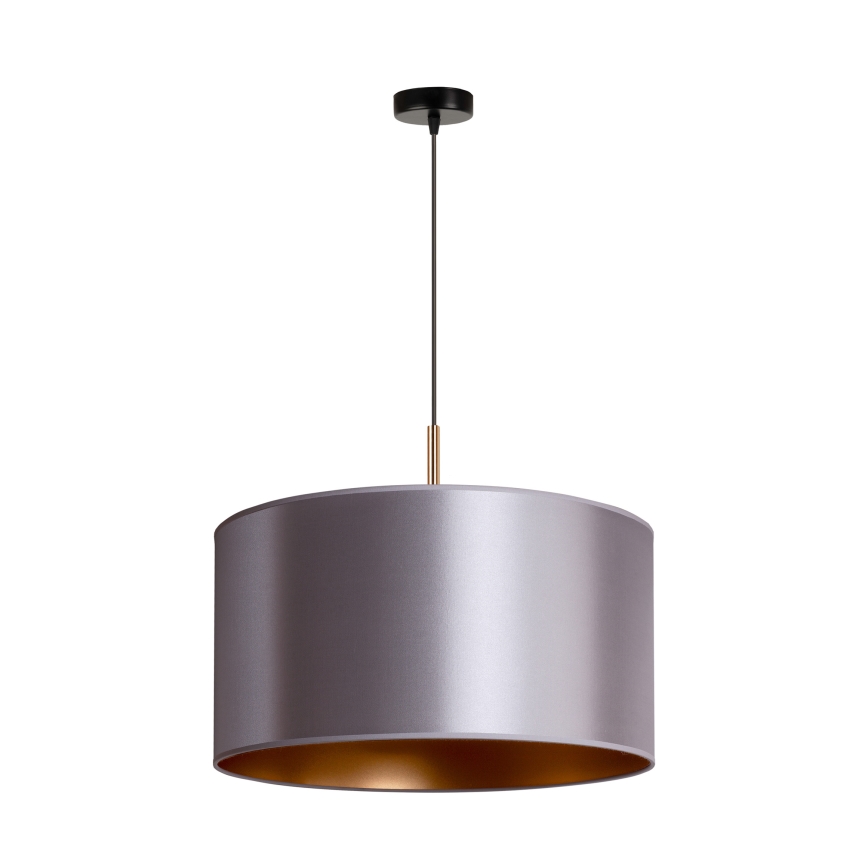 Duolla - Candelabro suspenso CANNES 1xE27/15W/230V diâmetro 45 cm prateado/cobre