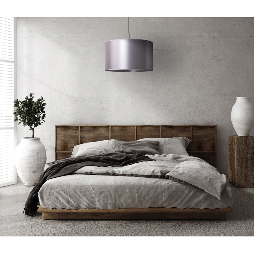 Duolla - Candelabro suspenso CANNES 1xE27/15W/230V diâmetro 45 cm prateado