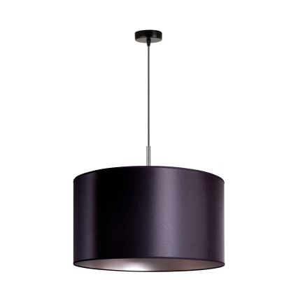 Duolla - Candelabro suspenso CANNES 1xE27/15W/230V diâmetro 45 cm preto/prateado