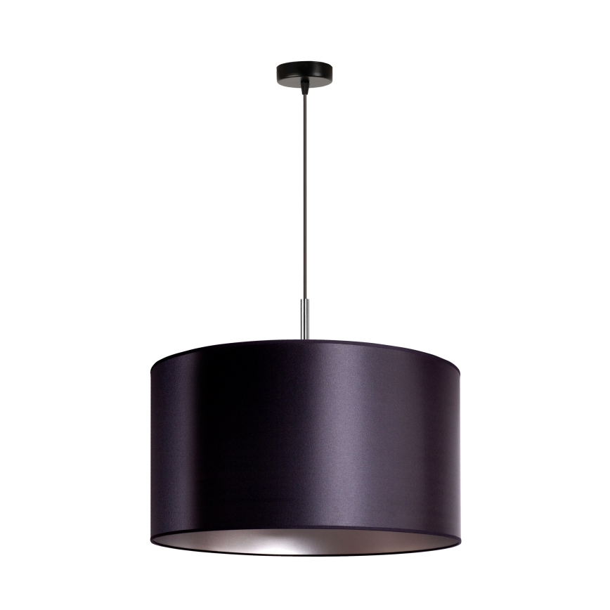 Duolla - Candelabro suspenso CANNES 1xE27/15W/230V diâmetro 45 cm preto/prateado