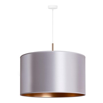 Duolla - Candelabro suspenso CANNES 1xE27/15W/230V diâmetro 50 cm prateado/cobre