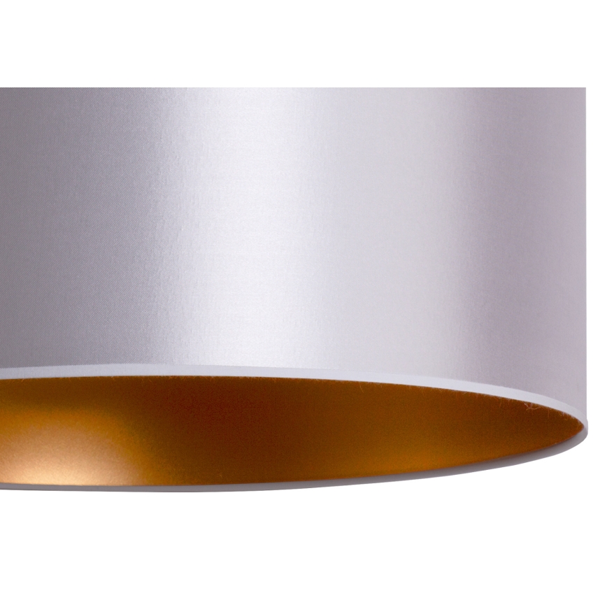 Duolla - Candelabro suspenso CANNES 1xE27/15W/230V diâmetro 50 cm prateado/cobre