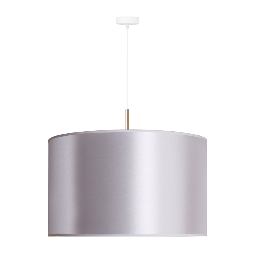 Duolla - Candelabro suspenso CANNES 1xE27/15W/230V diâmetro 50 cm prateado/cobre