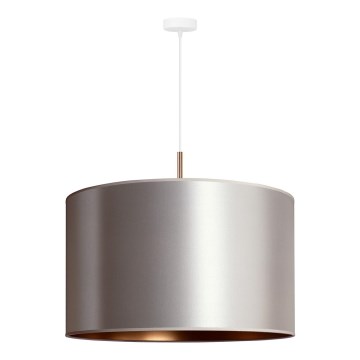 Duolla - Candelabro suspenso CANNES 1xE27/15W/230V diâmetro 50 cm prateado/cobre