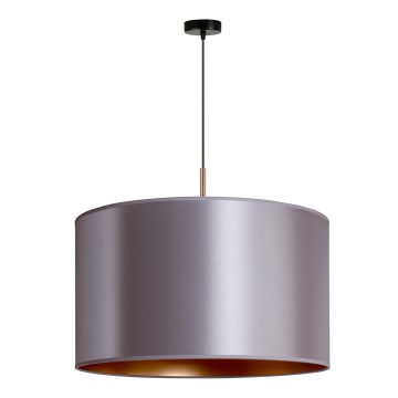 Duolla - Candelabro suspenso CANNES 1xE27/15W/230V diâmetro 50 cm prateado/cobre